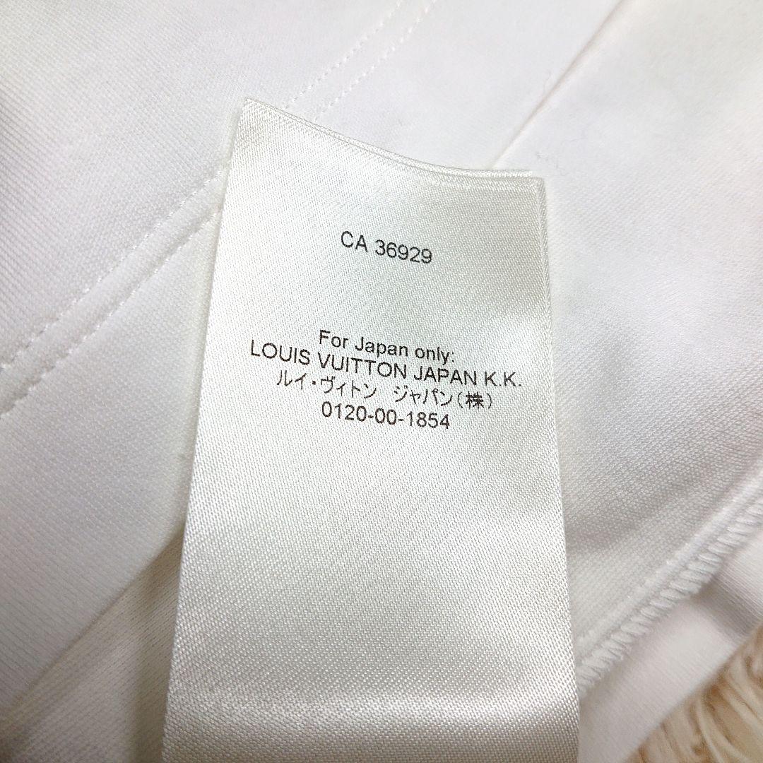 ヴィトン Tシャツ デニム モノグラム チェーン 白 XS