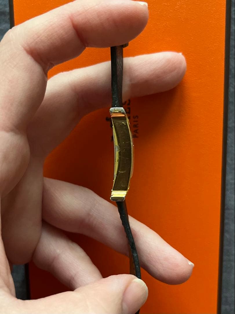 エルメス　HERMES レディース ブラック Hウォッチ　時計