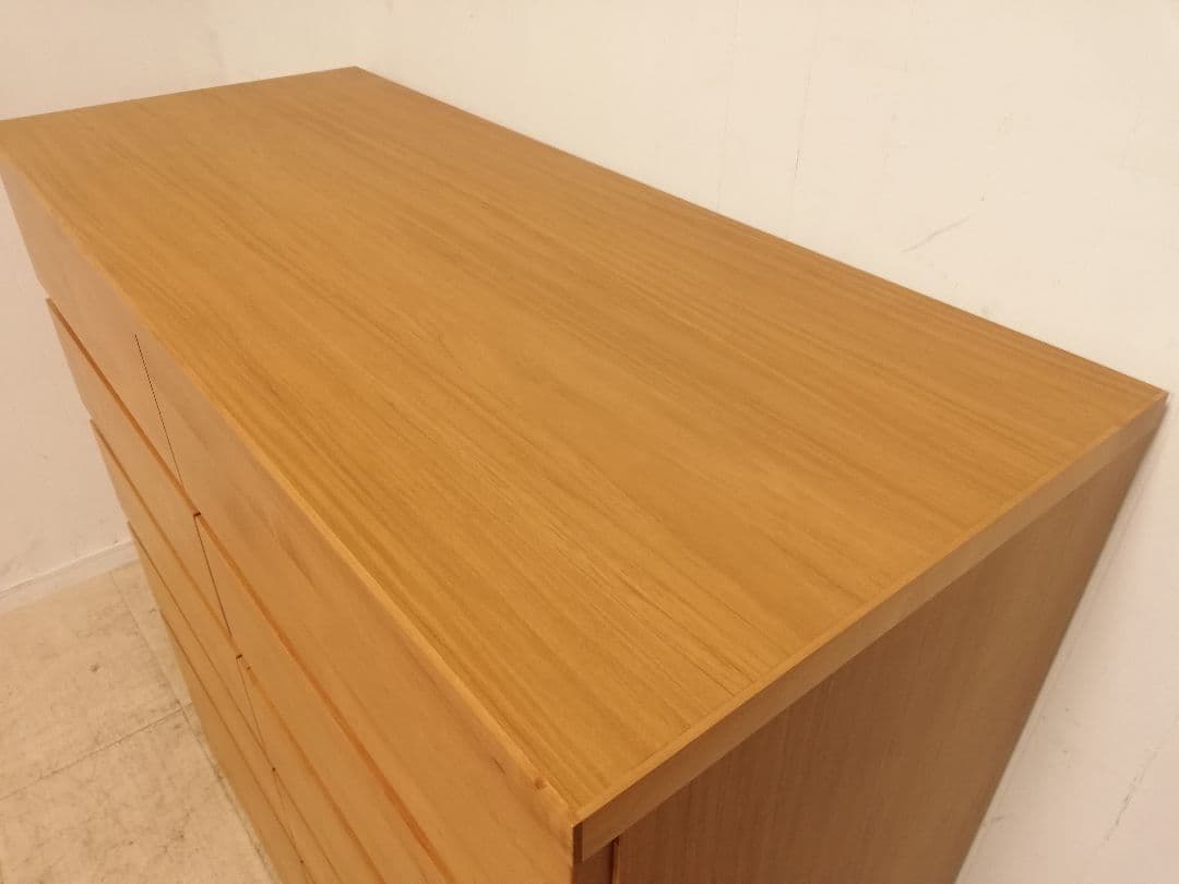 モデルルーム展示品 丸田木工 アルダー材 高級モダンチェスト 桐箪笥