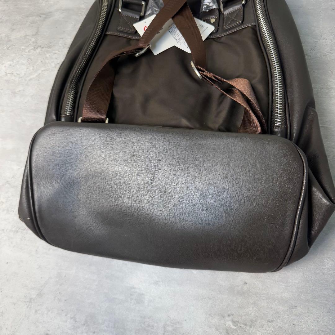 新品未使用 MASTER BUNNY EDITION ラムレザー リュック 茶