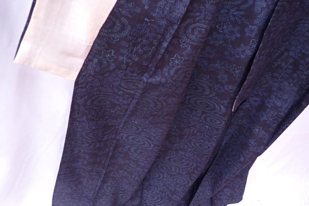 逸品 本場結城紬 証紙付 身丈157.5cm(+4cm) 真綿手紬 単衣仕立て