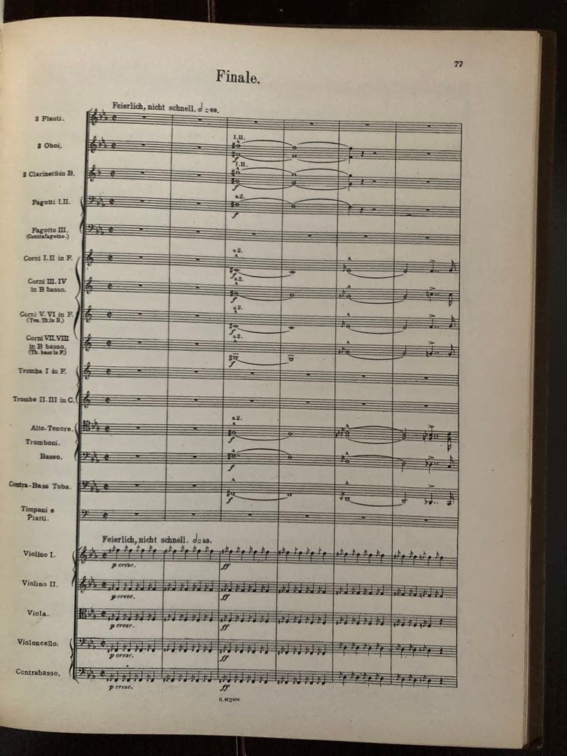 ブルックナー :交響曲第８番（シャルク改訂版1892）〜スタディスコア