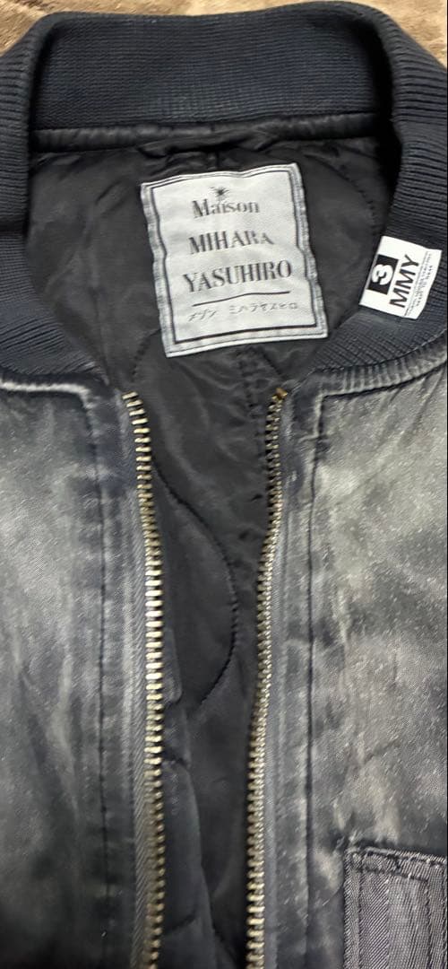 Maison Mihara Yasuhiro フライトジャケット ブラック