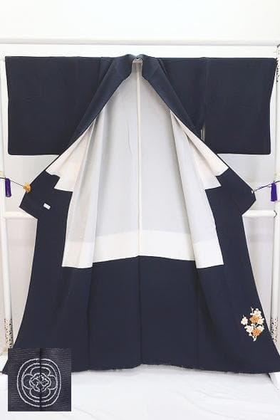 ★専用★美品 色留袖 藍鼠 笹 松 梅 花丸文 金彩加工 身丈159cm お洒落