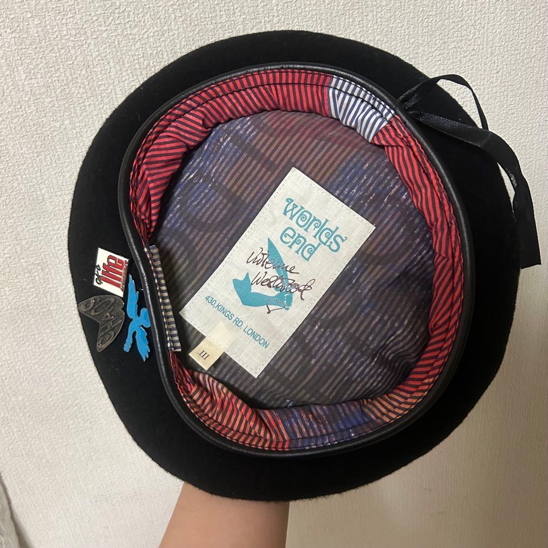 【店舗限定】Viviennewestwood world's end 黒ベレー帽