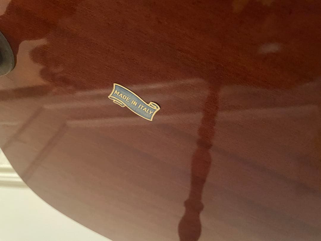 ■イタリア製　象嵌　キャスター付きコーヒーテーブル