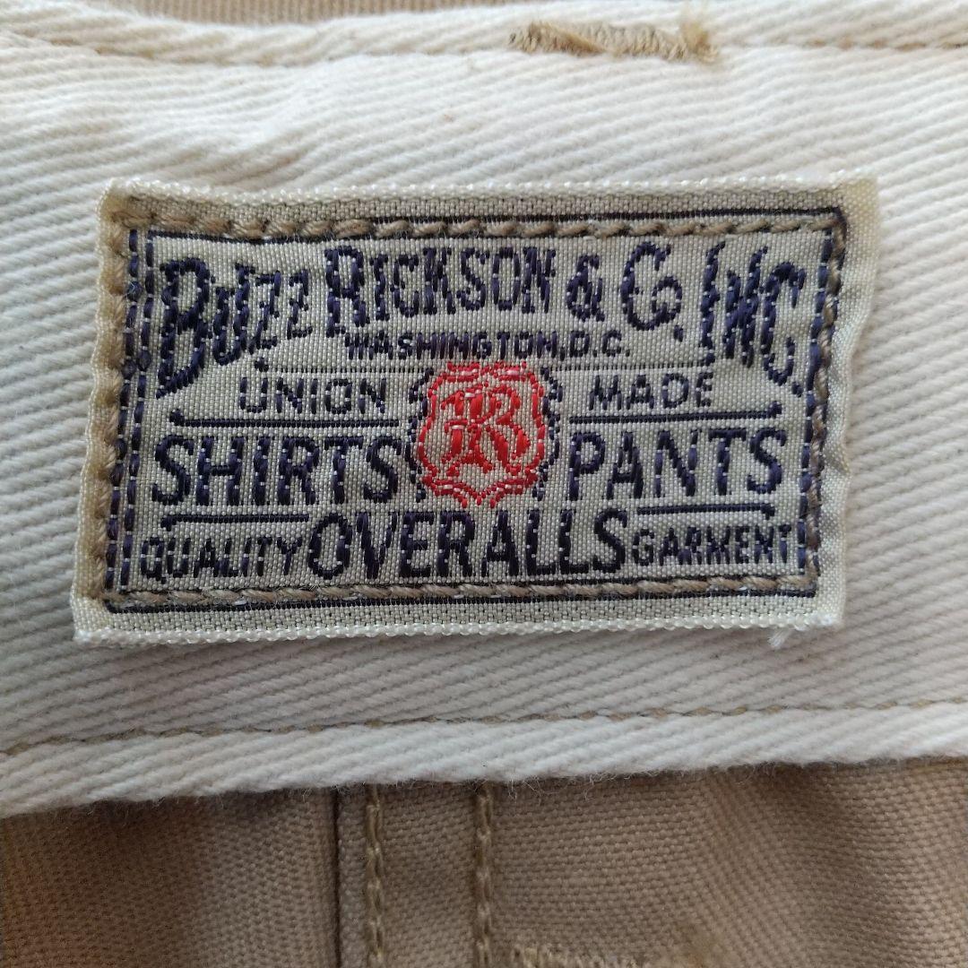 バズ リクソンズ　オリジナルスペック　チノ　W36 　カラー；キャメル