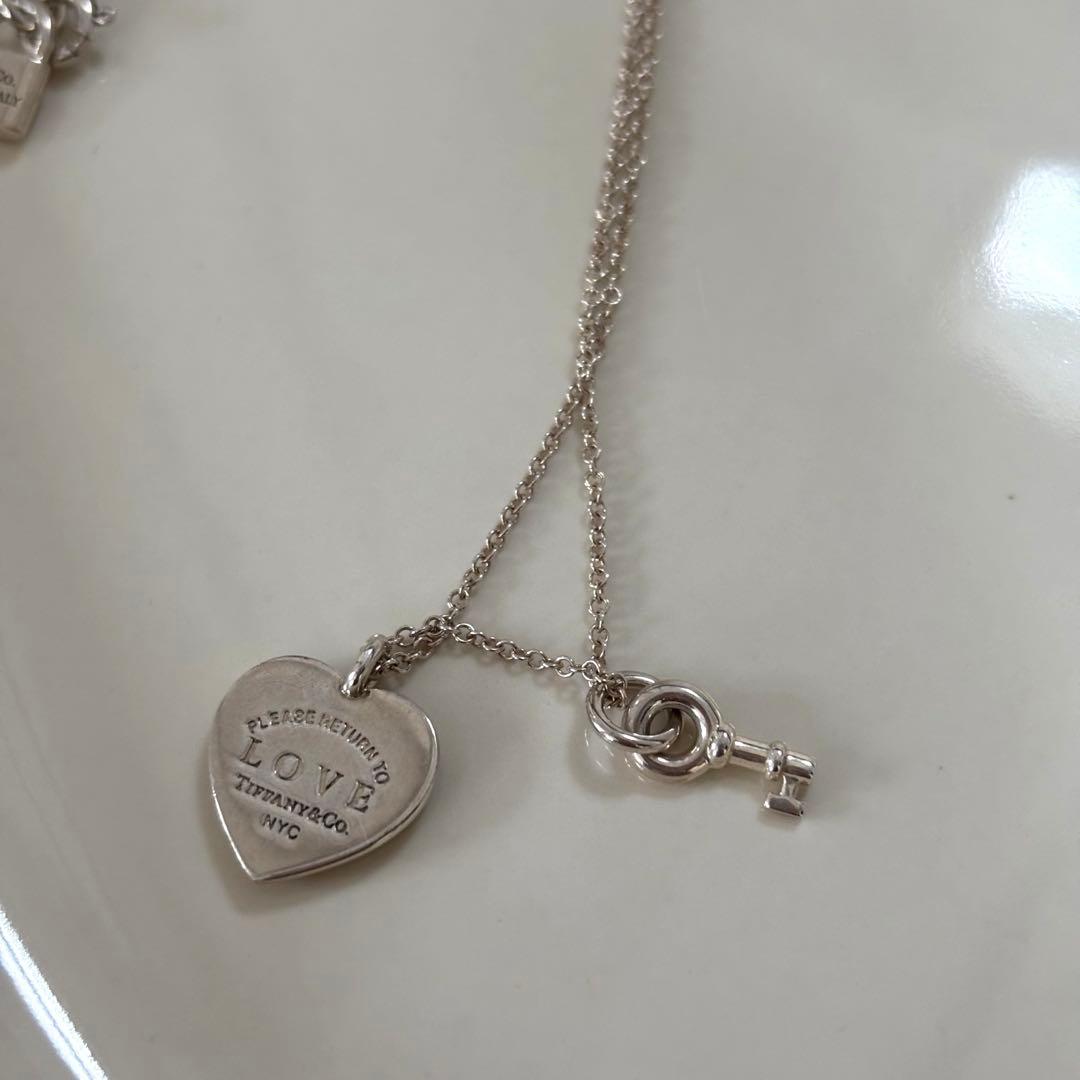 2/8まで！ティファニー　ハート　キー　シルバーネックレス