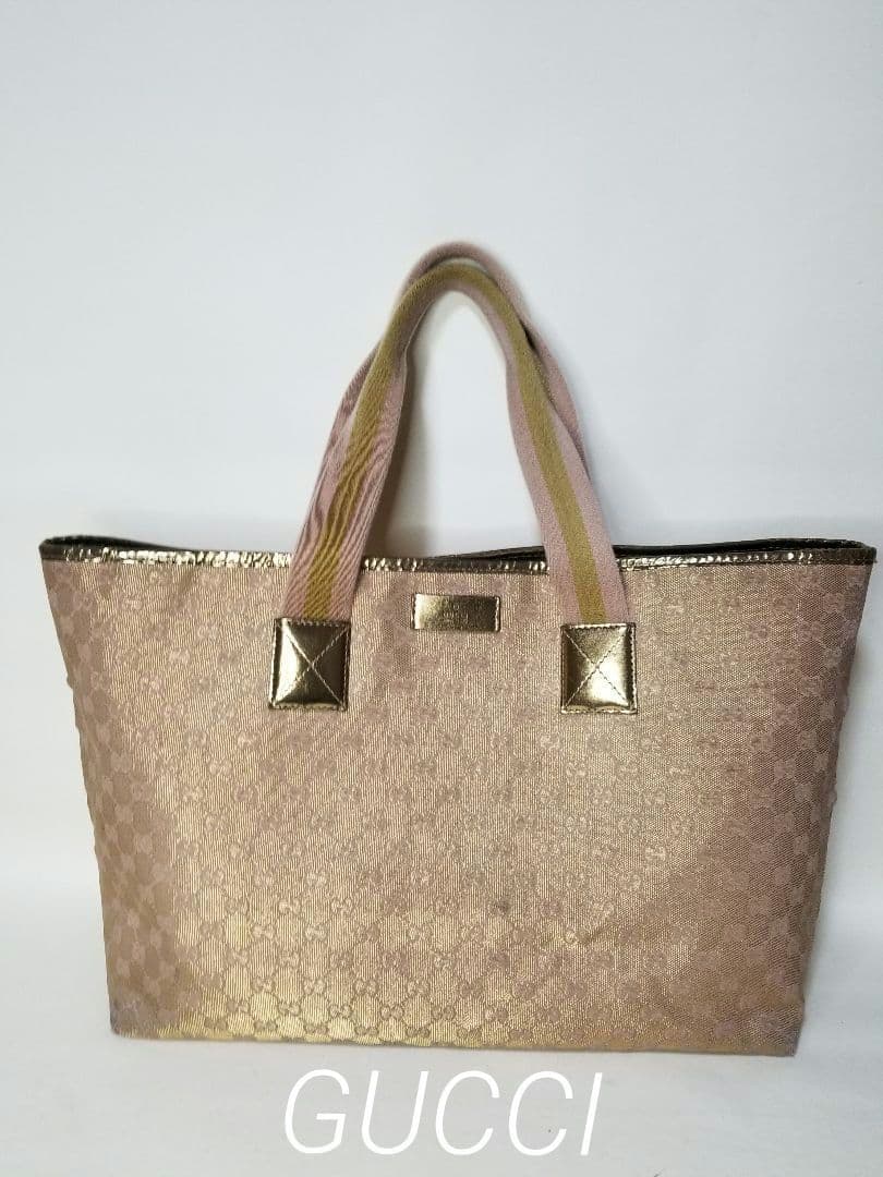 GUCCI GGキャンバス トートバッグ/ショルダーバッグ（ナイロンキャンバス）