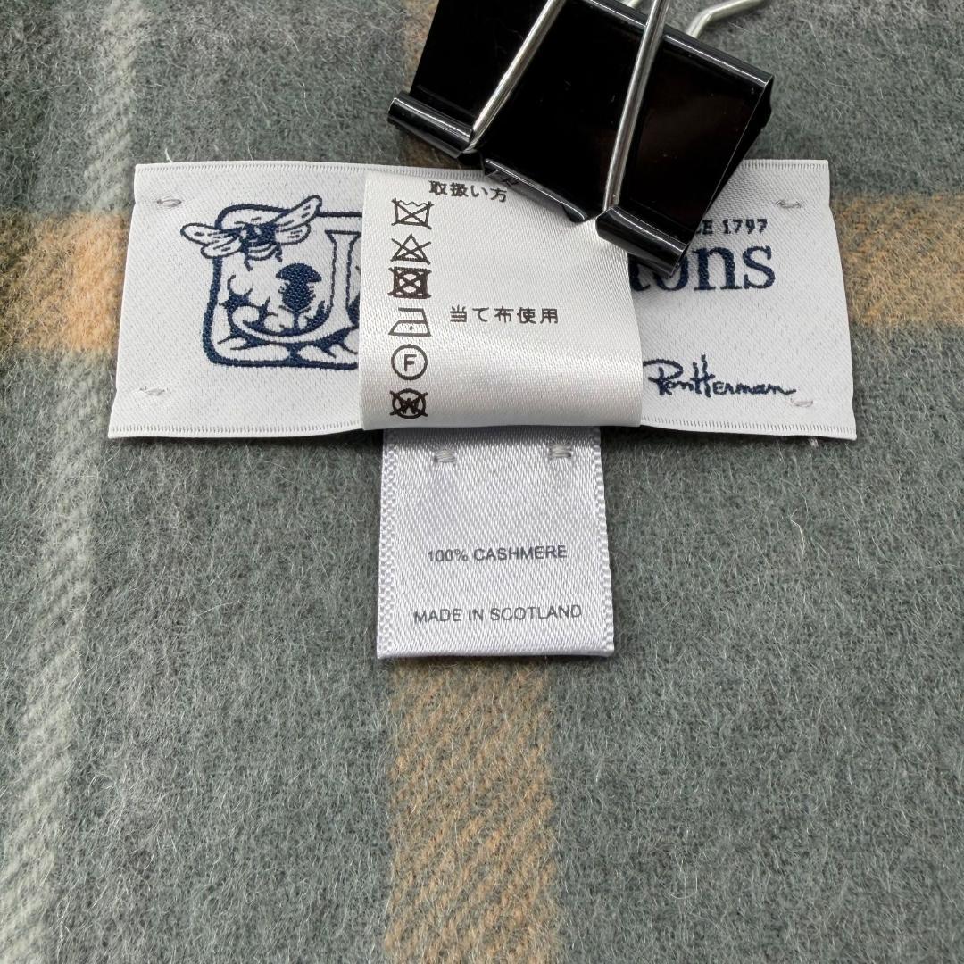 15793✨ロンハーマン別注✨ジョンストンズ 大判ストール カシミア100%