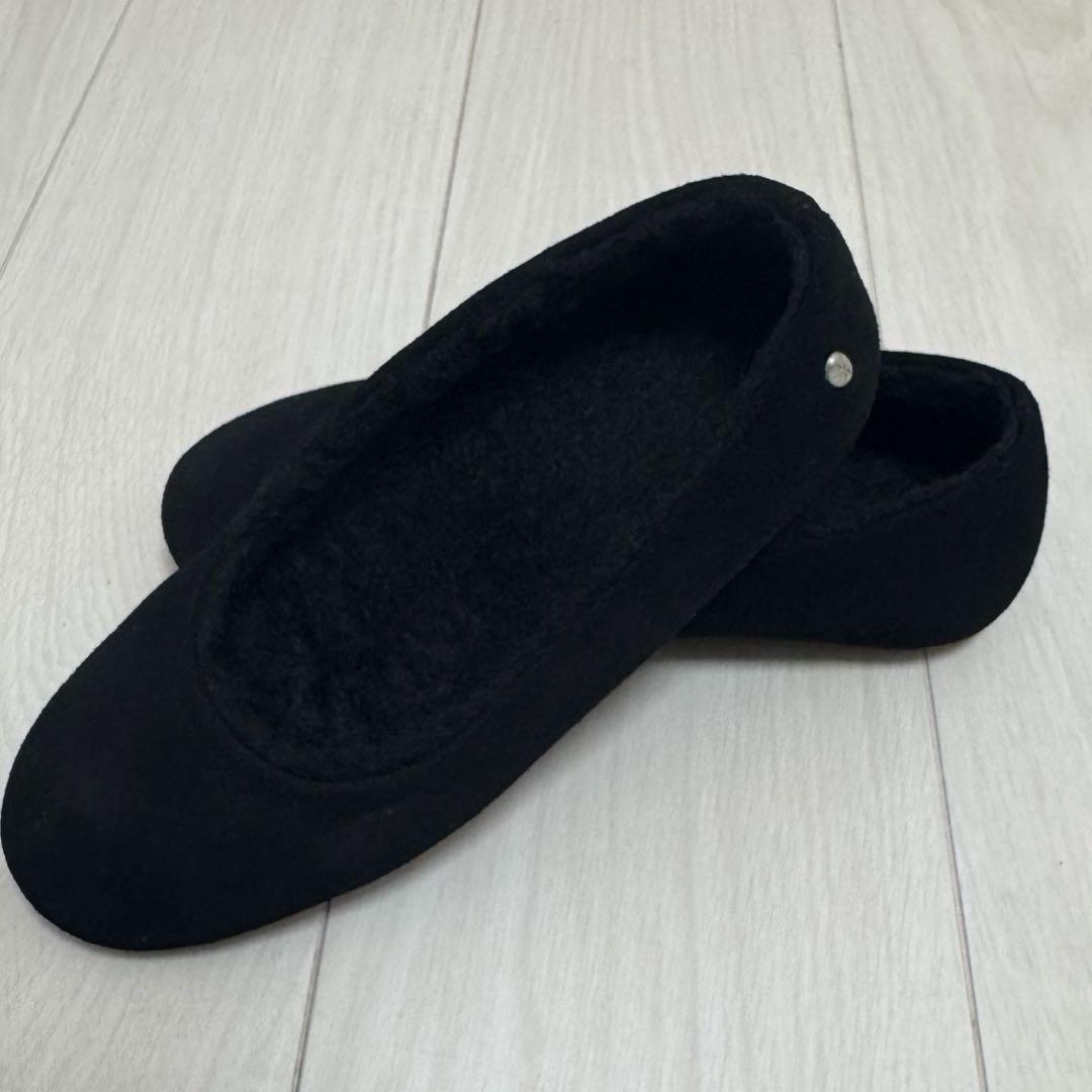 EMU Australia Mira 2.0 バレエシューズブラック5 22cm