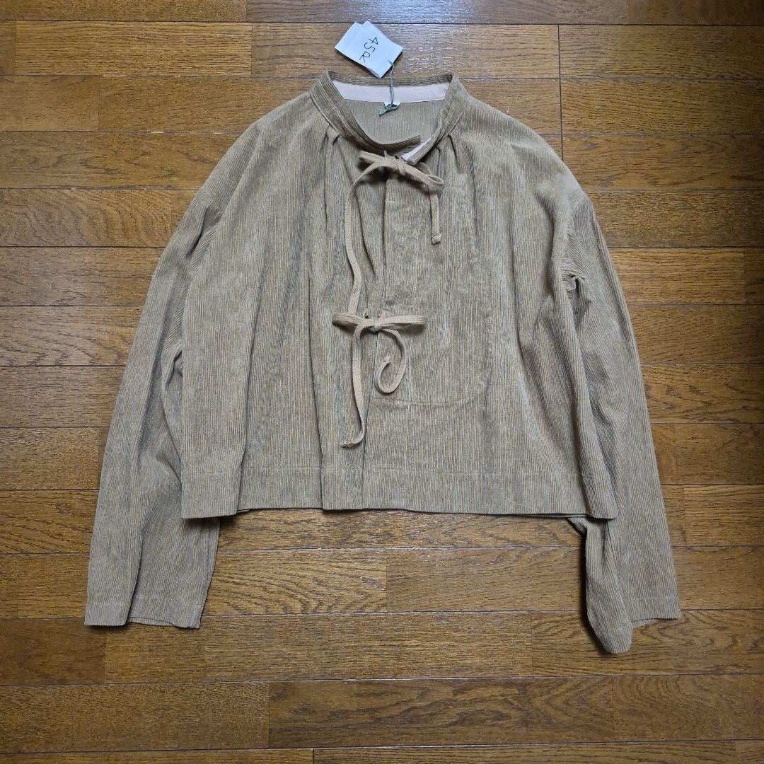 新品　45R ONEONE 起毛のミリタリーボレロ　コーデュロイ　ベージュ