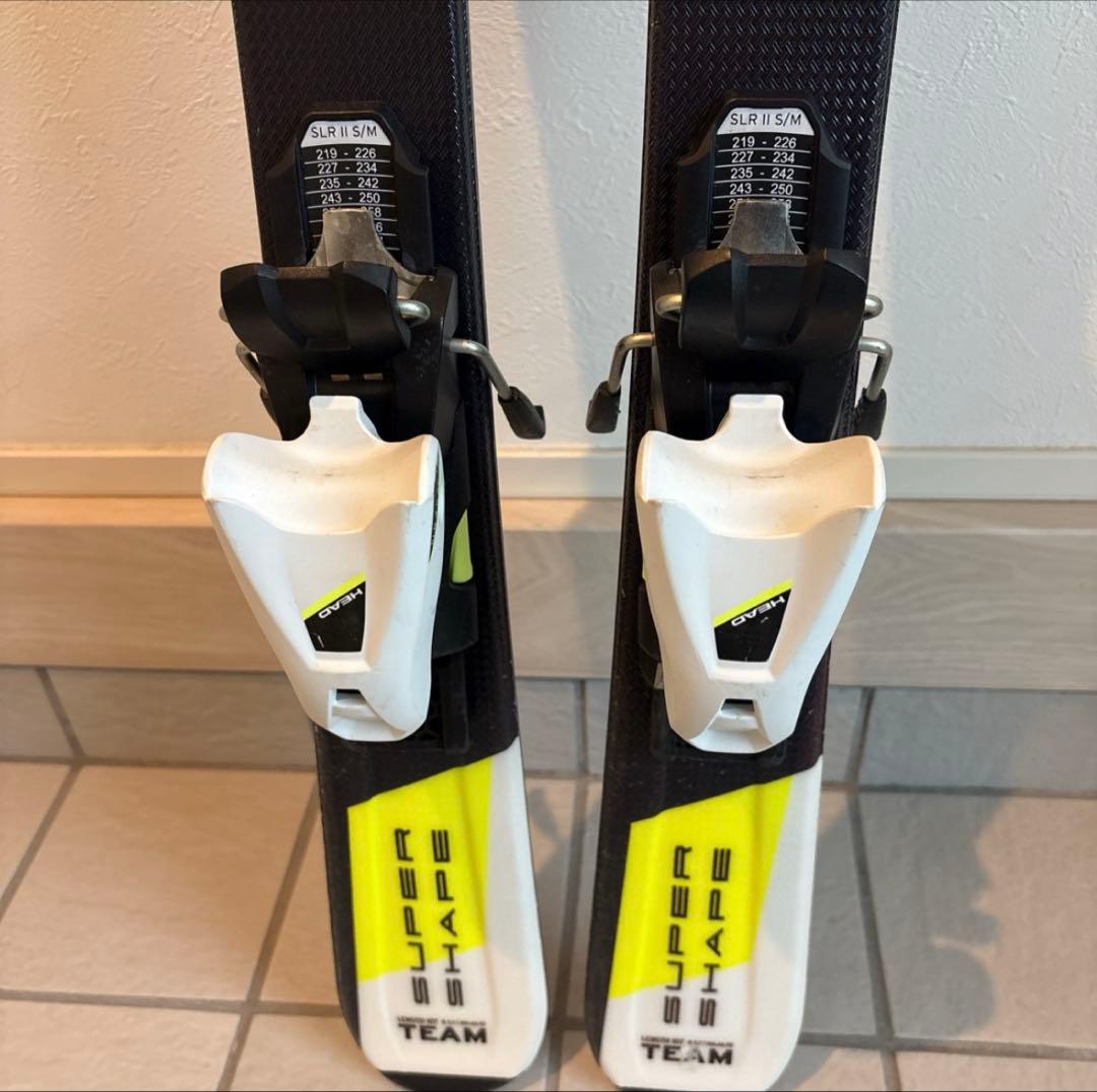 HEAD ERA 2.0 スキー板 107cm ビンディング、伸縮式ストック付き