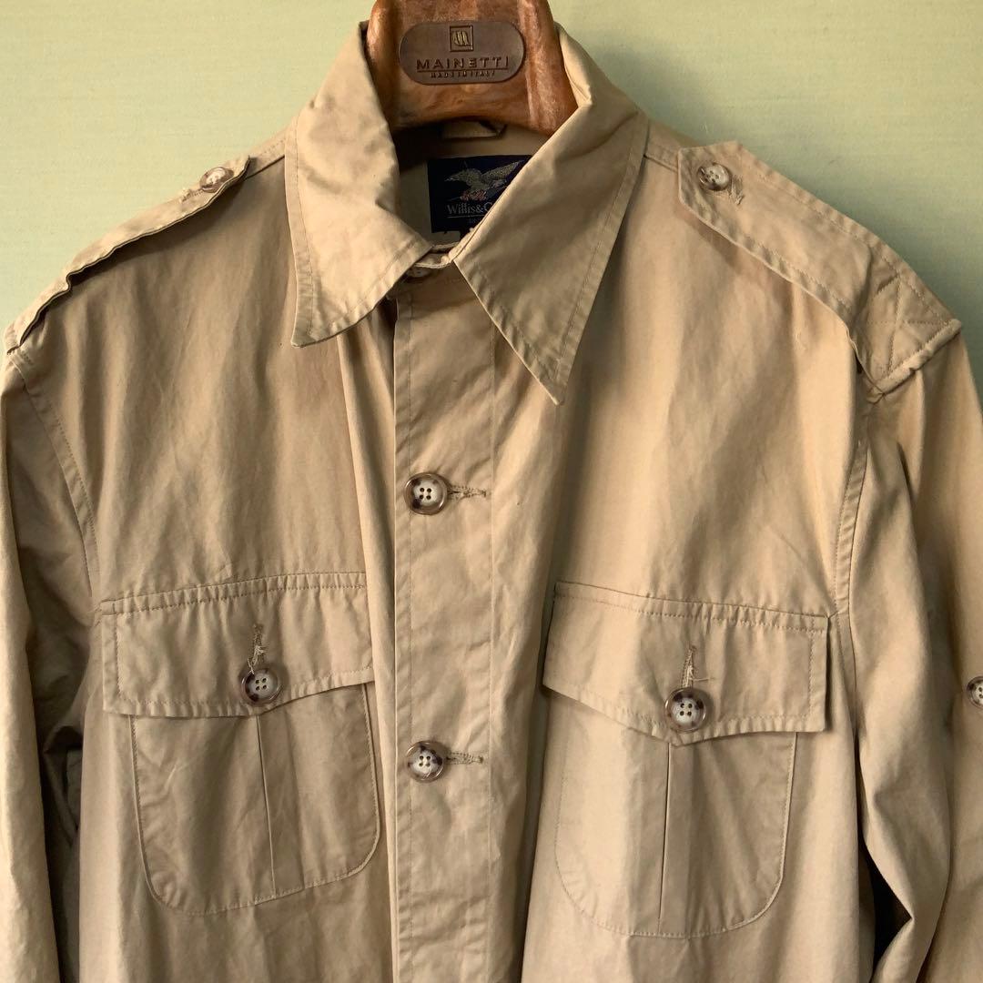 Willis& ウィリス＆ガイガー サファリジャケット40米国製タン