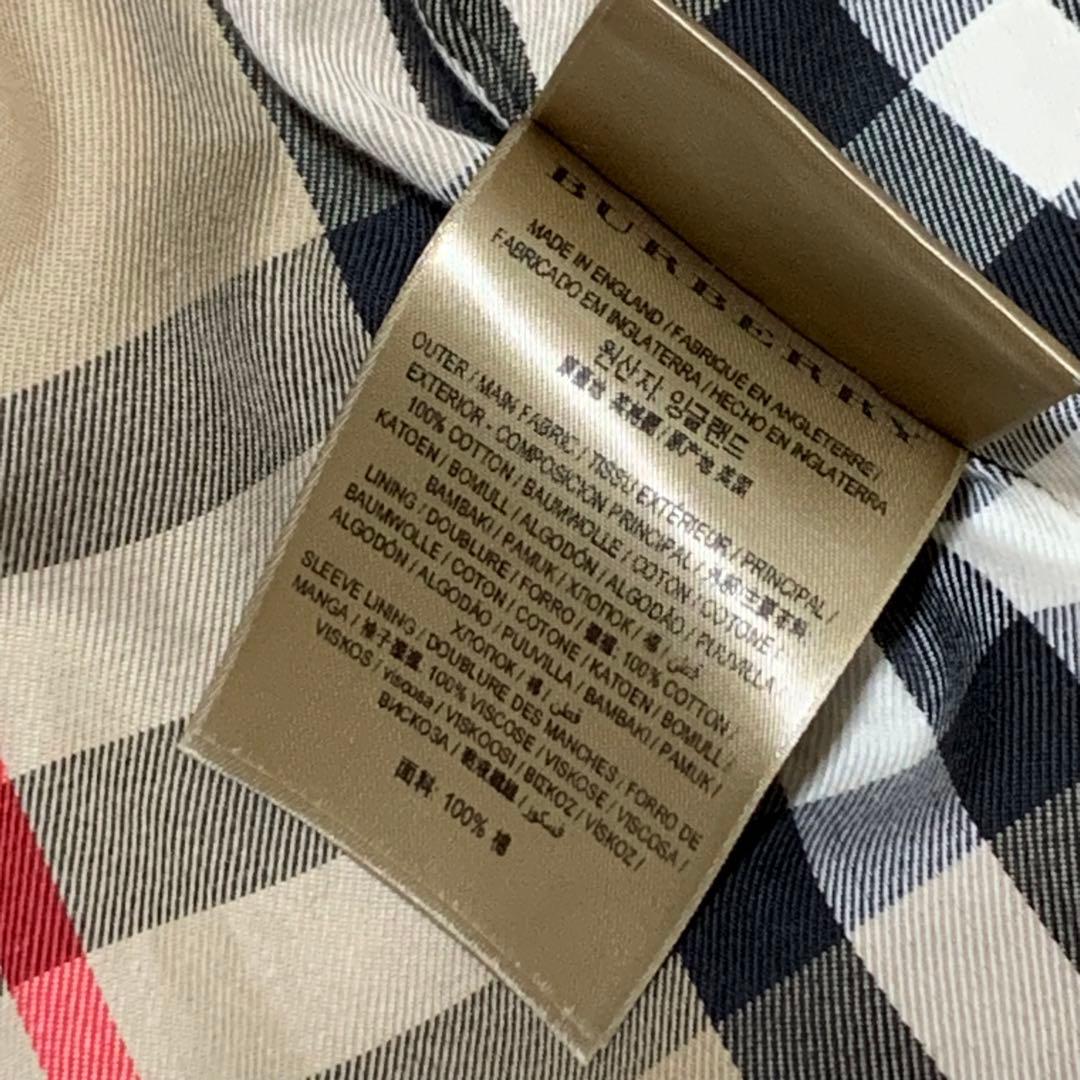 美品　バーバリー　サンドリンガム トレンチコート　ロング丈　メガチェック