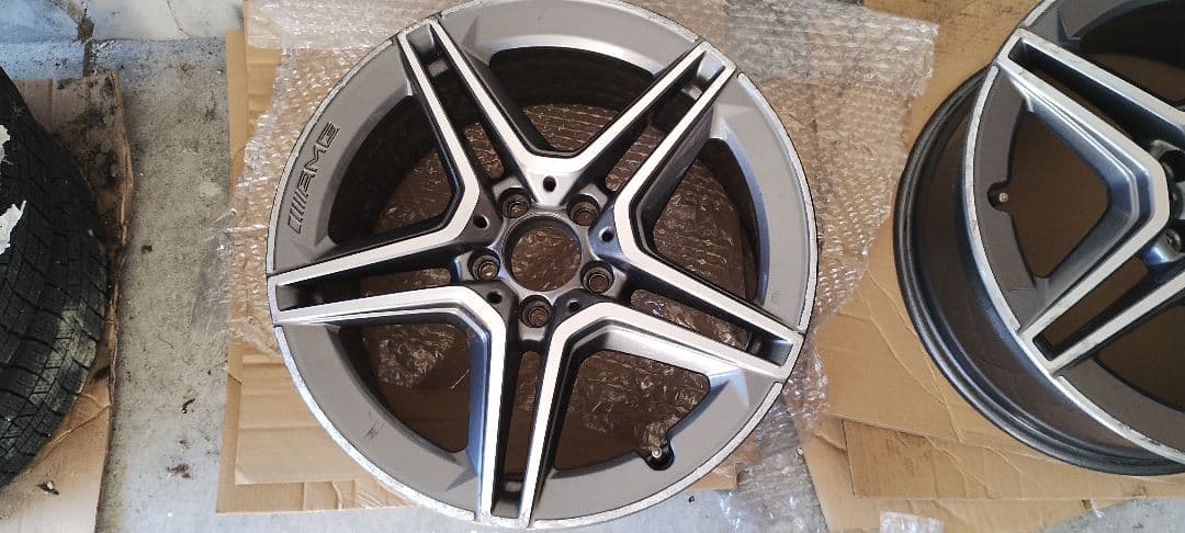 【年末謝恩】W205 Cクラス後期 純正AMGライン 18インチ setホイール