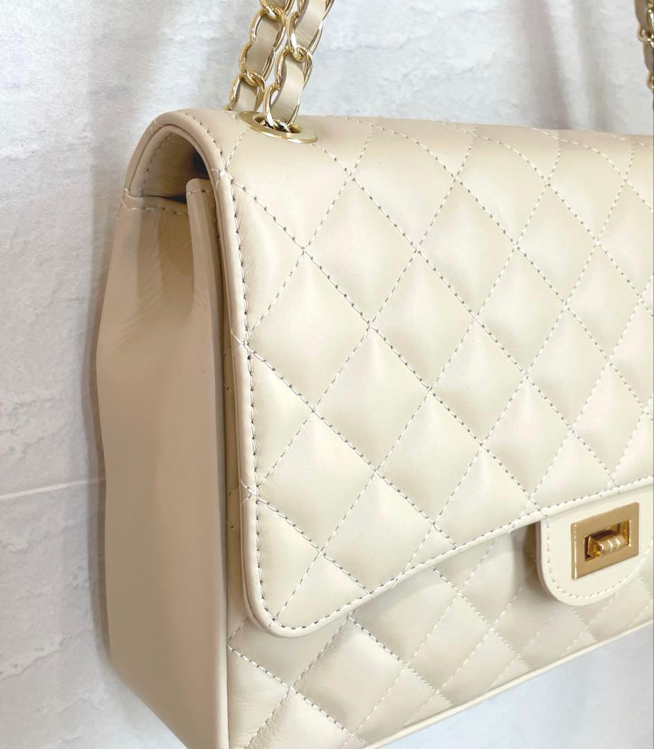 ☆うぱぱ☆【メゾンヴァンサン】定価29,700円 チェーンキルトバック