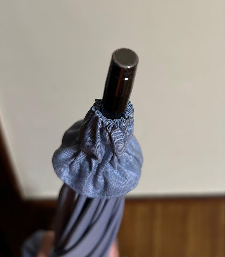 サンバリア100 紫外線100%カット日傘　Mサイズ　フリル/フロスト　ブルー