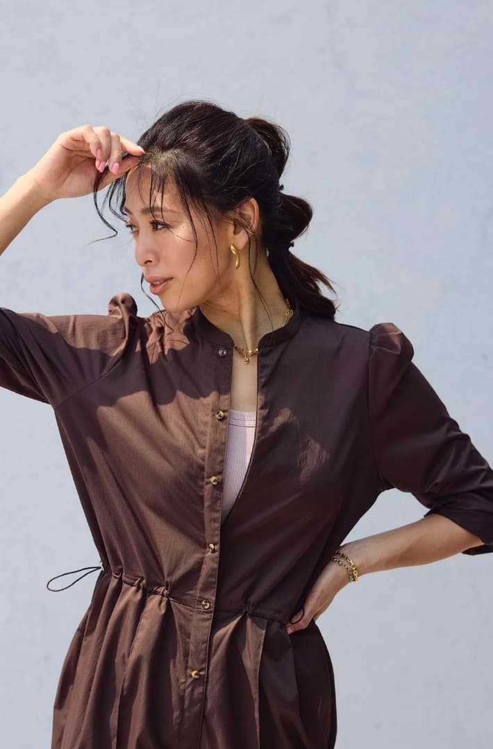 野沢和香 WERTHYワーシー撥水オールインワン ブラウンS