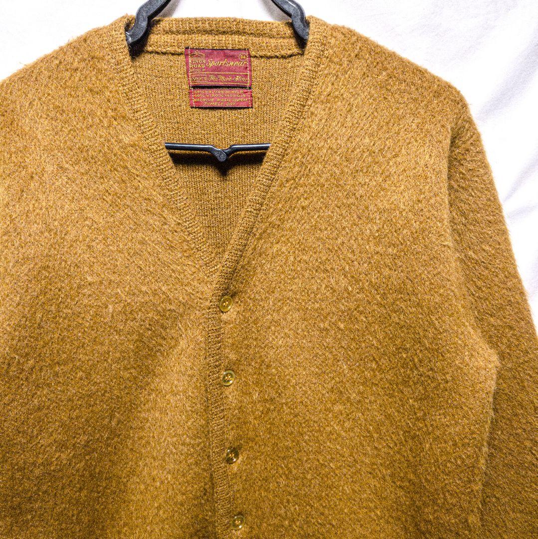 60s 70s Sears 毛足長 モヘア カーディガン カートコバーン
