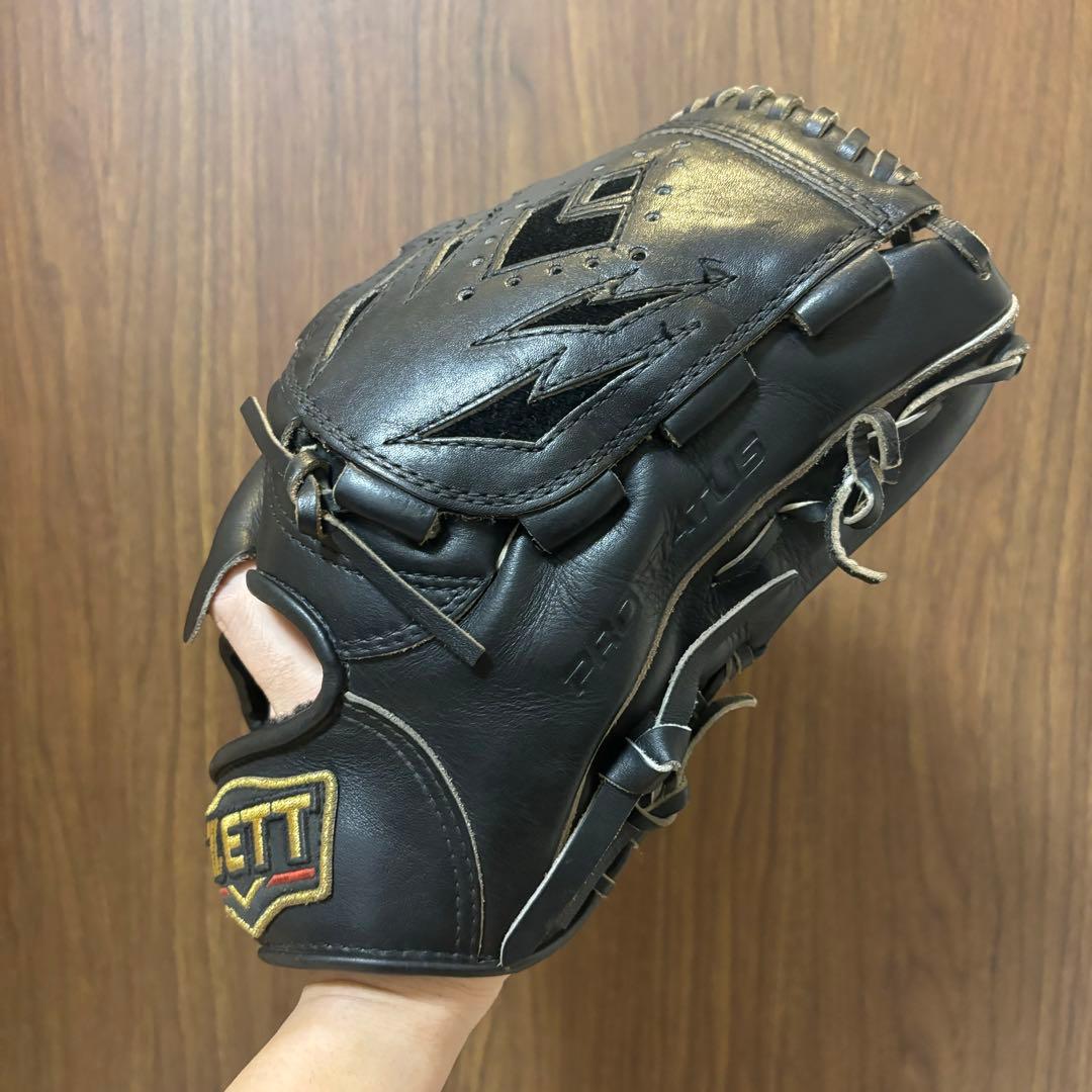 ZETT プロステイタス 投手用グローブ 軟式 ブラック