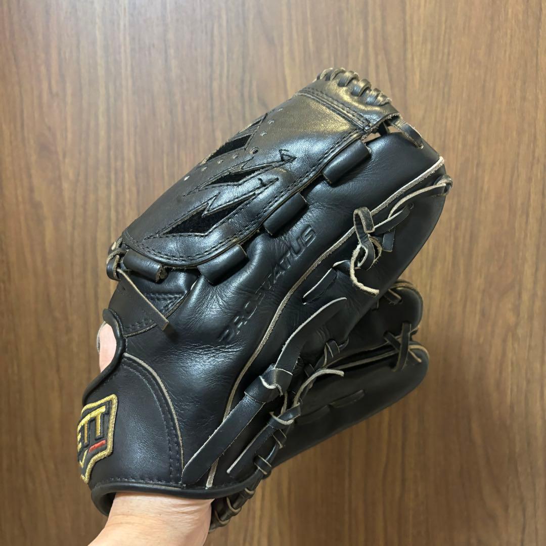 ZETT プロステイタス 投手用グローブ 軟式 ブラック