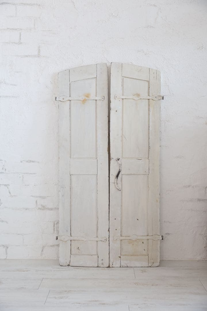 アーチトップペアヴォレー　フランス　アンティーク　窓　ドア　大きすぎなく○