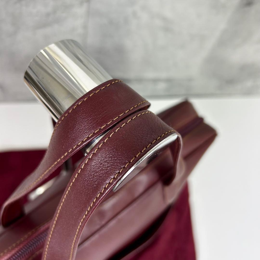 桂子 極美品 カルティエ ブリーフケース マストライン ロゴ G金具