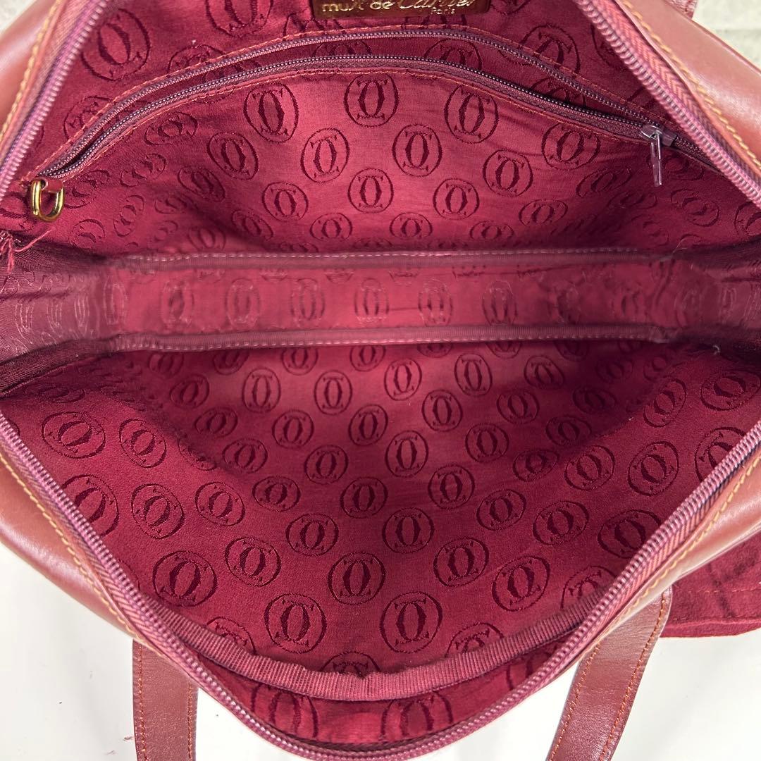 桂子 極美品 カルティエ ブリーフケース マストライン ロゴ G金具