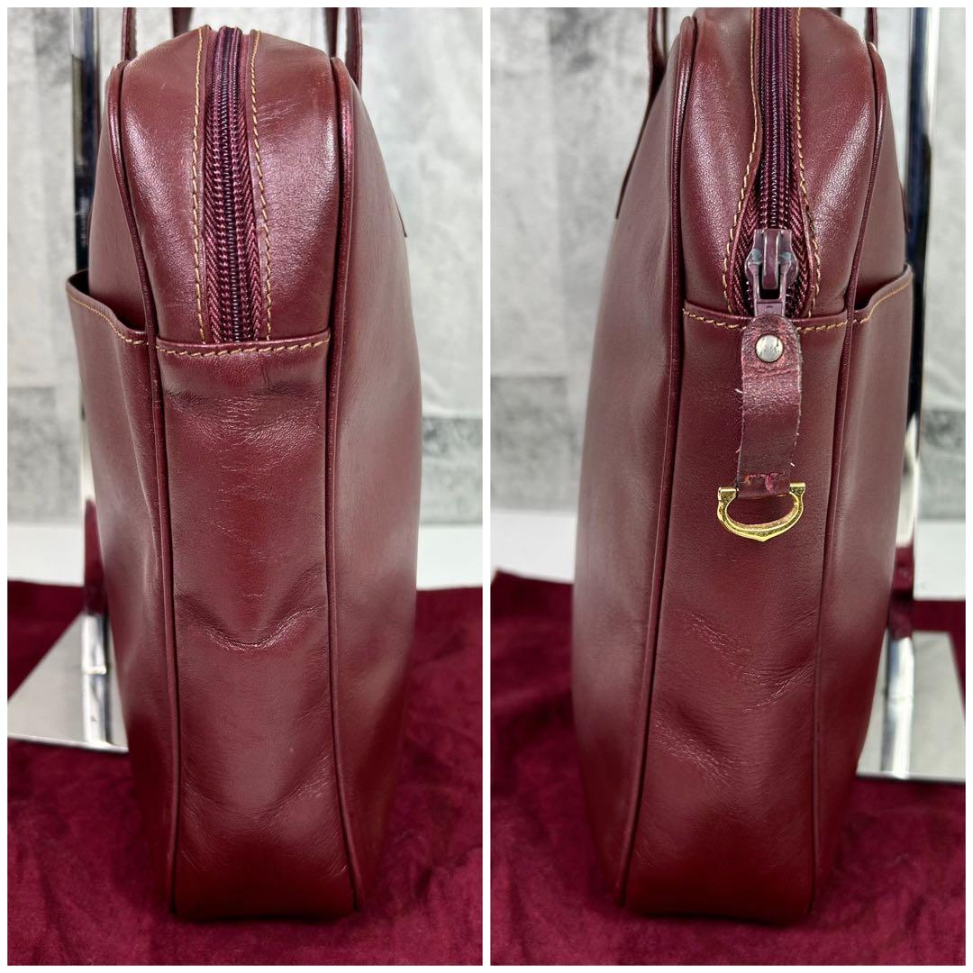 桂子 極美品 カルティエ ブリーフケース マストライン ロゴ G金具