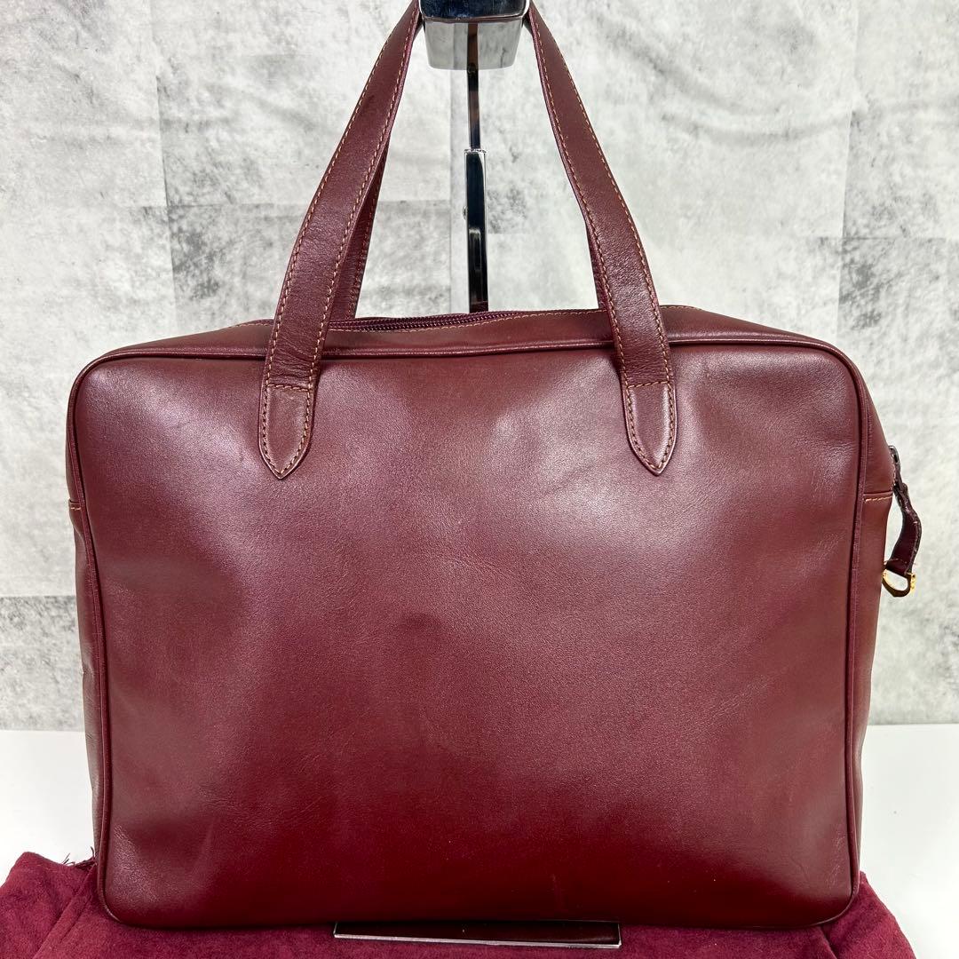 桂子 極美品 カルティエ ブリーフケース マストライン ロゴ G金具