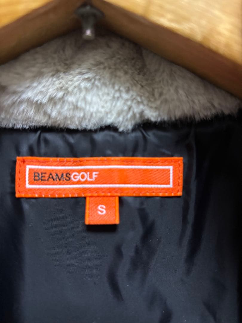 美品　BEAMS GOLF レディース ベスト Sサイズ ベージュ×黒