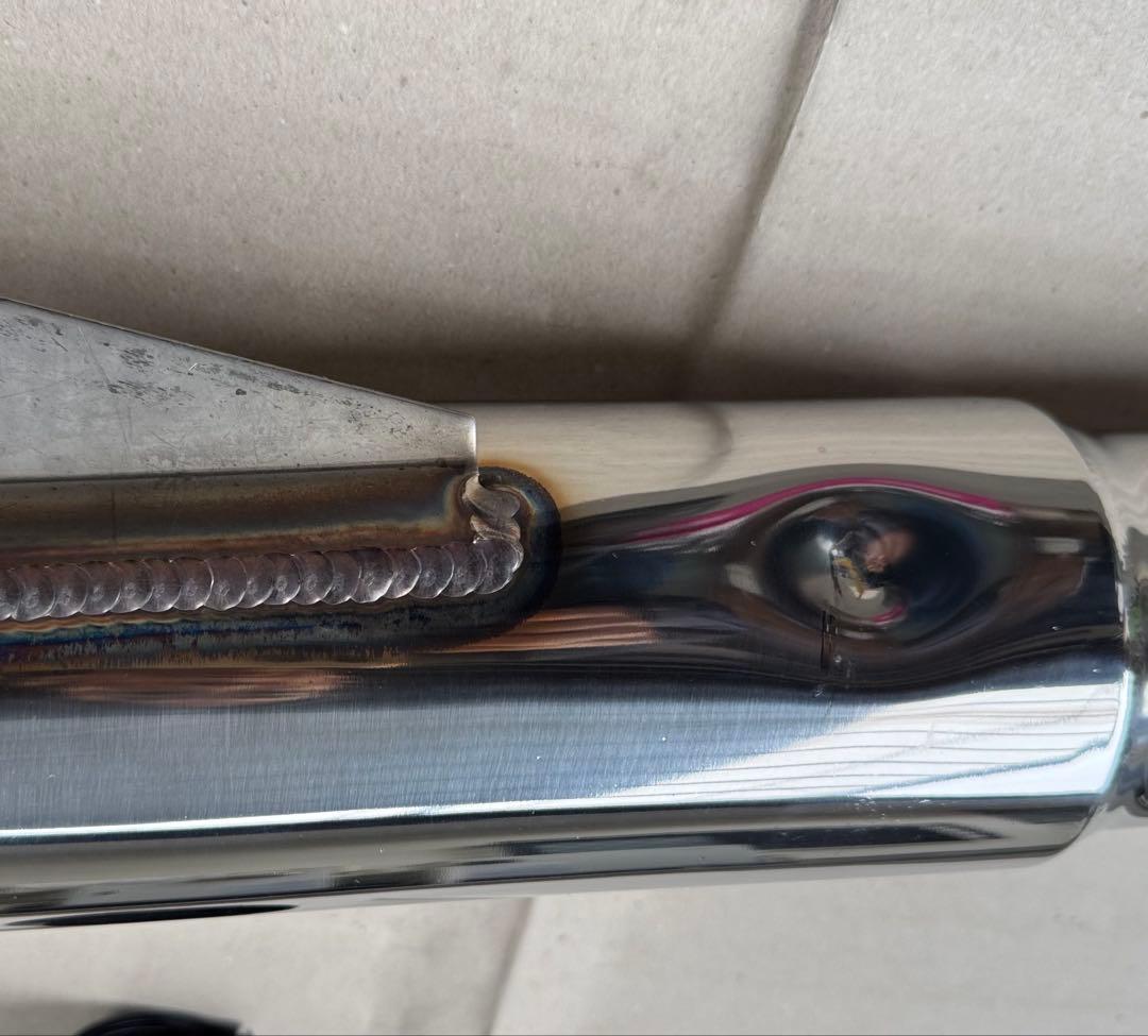 YB125SP ウイルズウイン　ステンレスマフラー 取り付け金具付き　傷あり