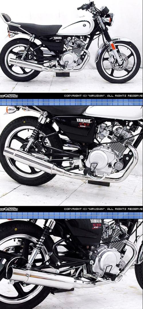 YB125SP ウイルズウイン　ステンレスマフラー 取り付け金具付き　傷あり