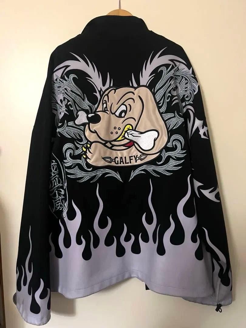 GALFY ガルフィ 二代目卍 セットアップ 中型犬 ジャージ ブラック