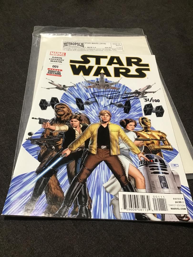 スターウォーズ (2015) #1 作家サイン入/JasonAaron　アメコミ