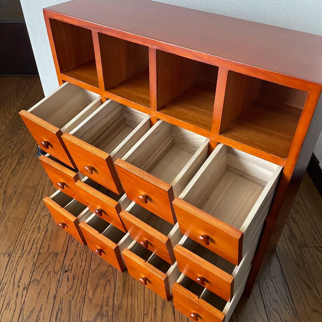 木製　チェスト　完成品　小物入れ　キャビネット　引出し　タンス　収納ボックス