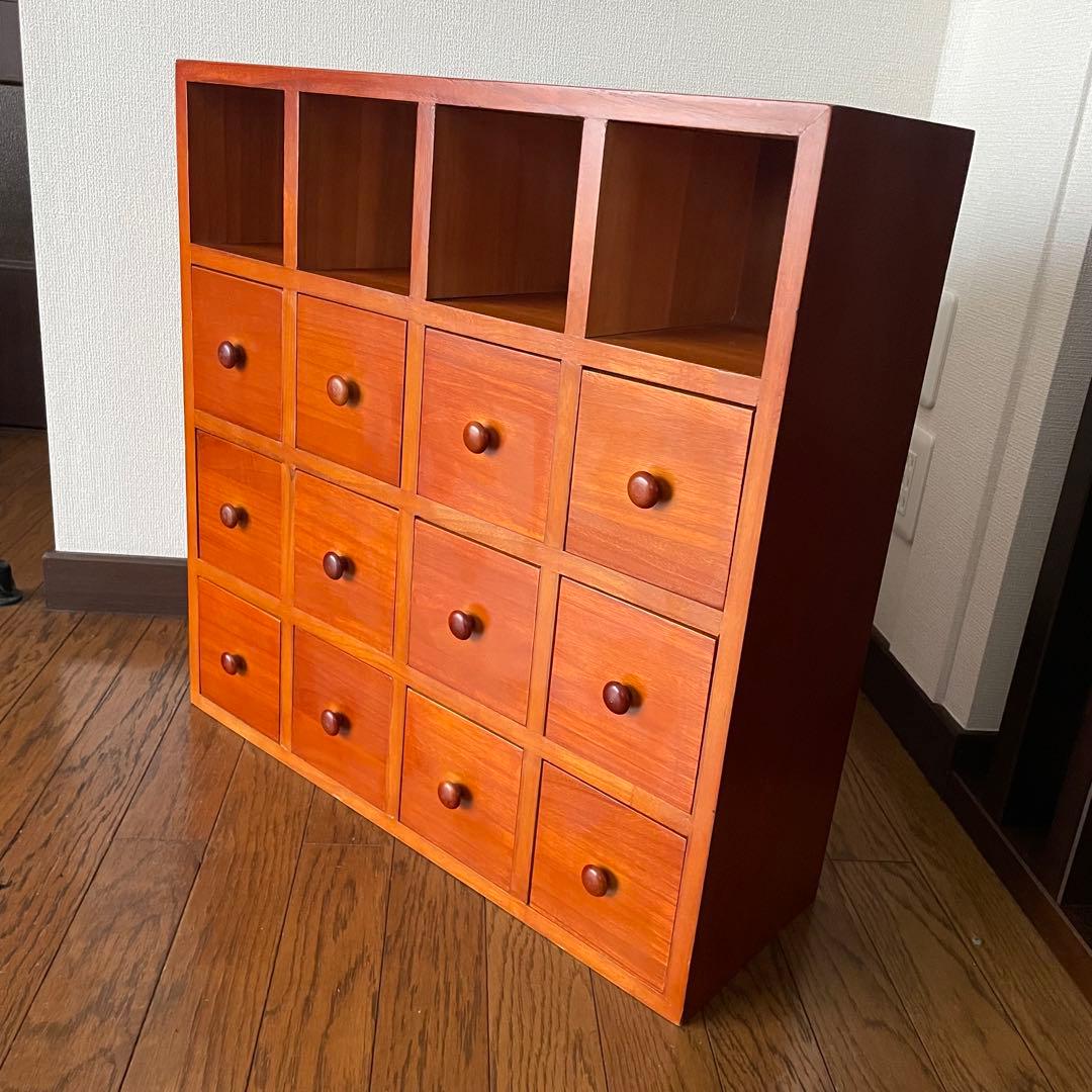 木製　チェスト　完成品　小物入れ　キャビネット　引出し　タンス　収納ボックス