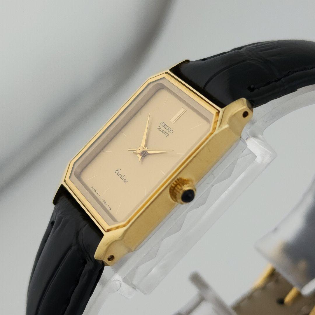 希少 美品【新品電池】 SEIKO EXCELINE 腕時計　レディース　QZ