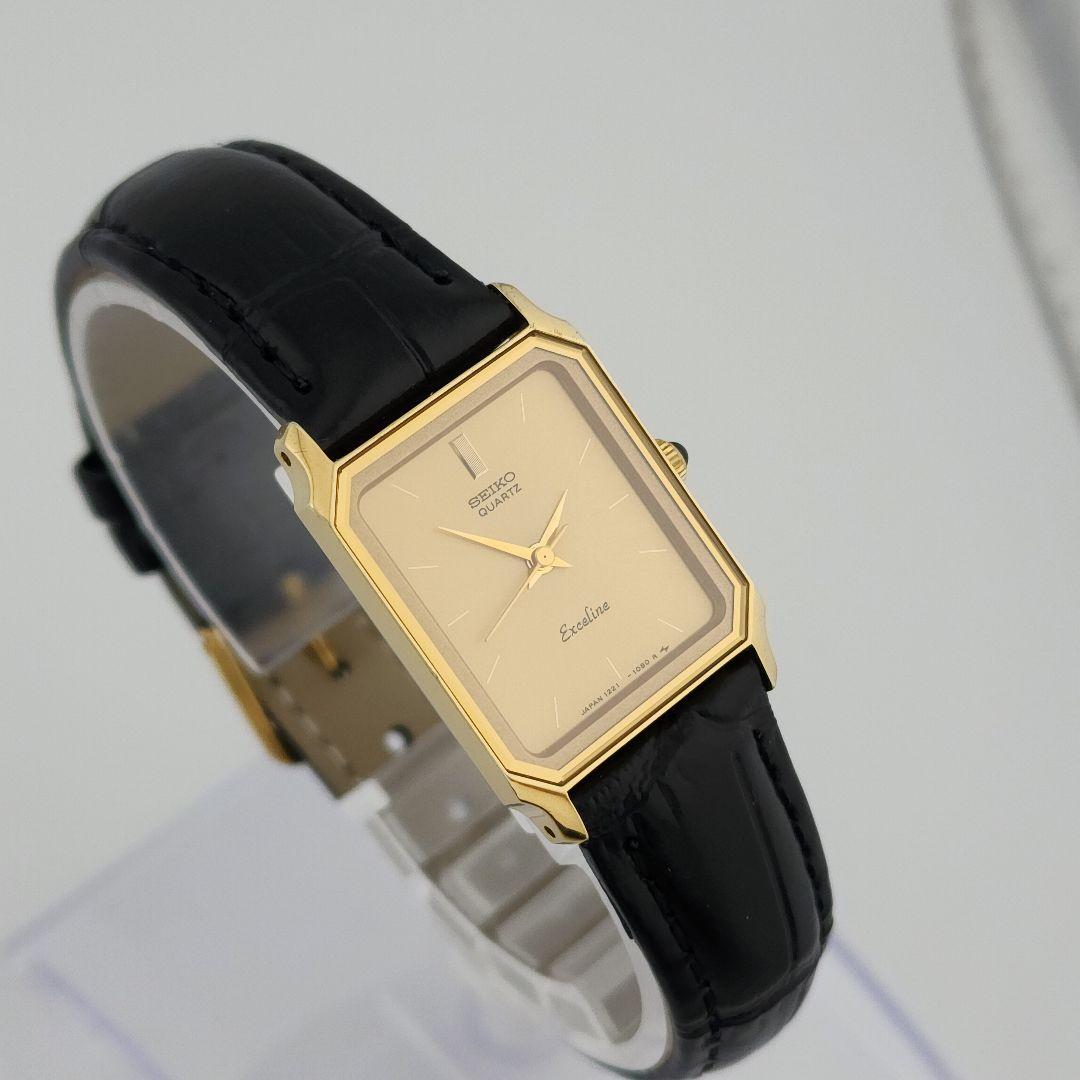 希少 美品【新品電池】 SEIKO EXCELINE 腕時計　レディース　QZ