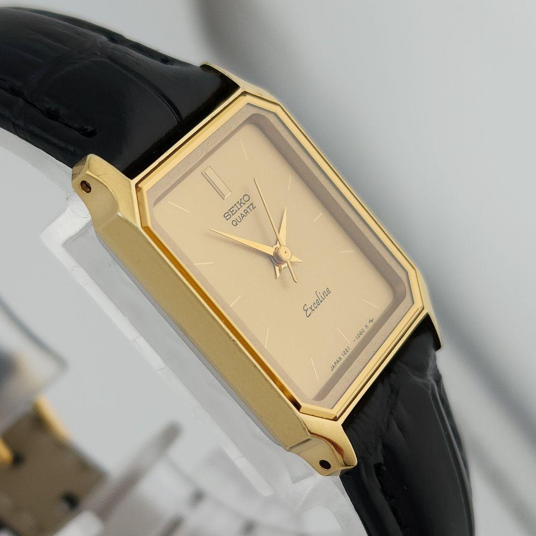 希少 美品【新品電池】 SEIKO EXCELINE 腕時計　レディース　QZ