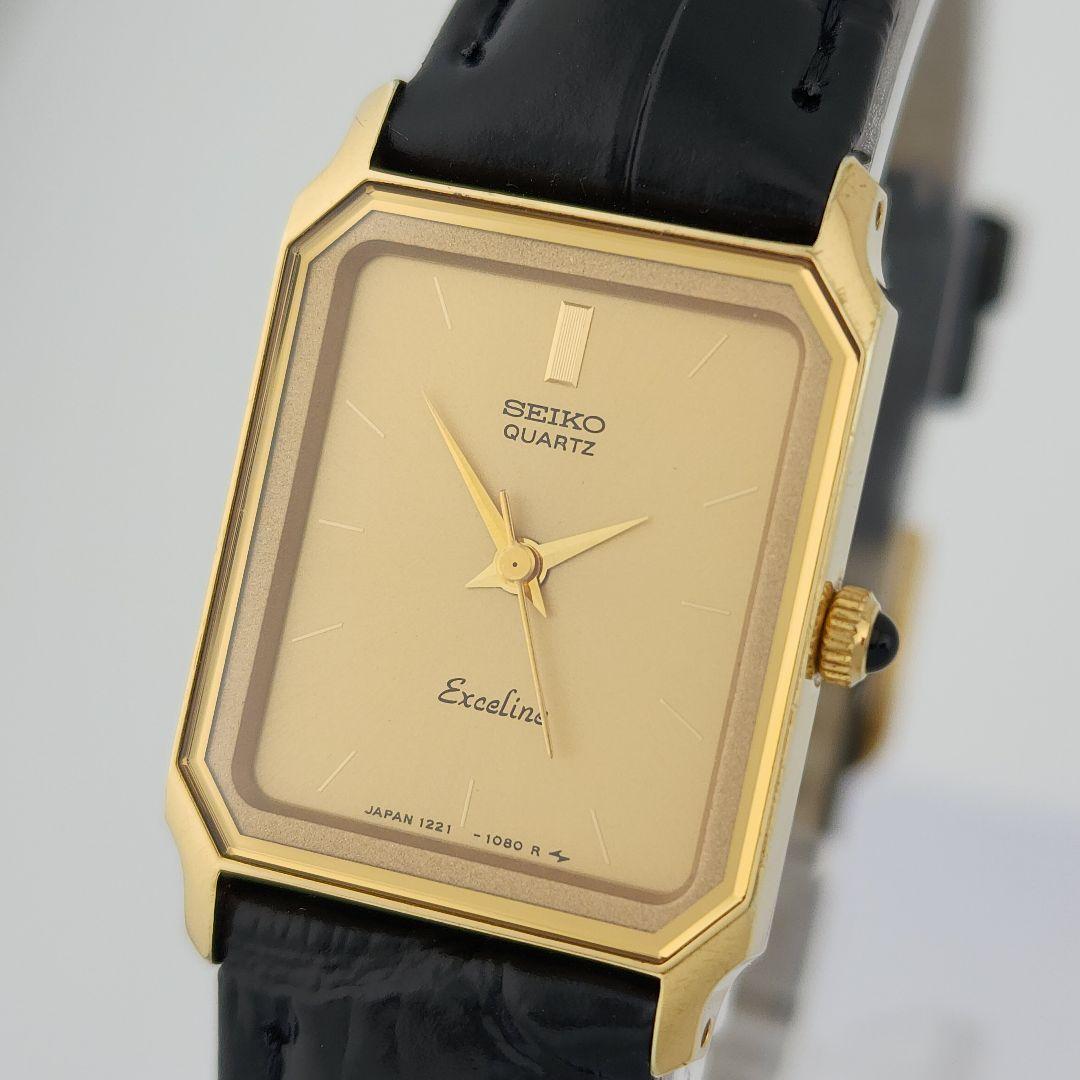 希少 美品【新品電池】 SEIKO EXCELINE 腕時計　レディース　QZ