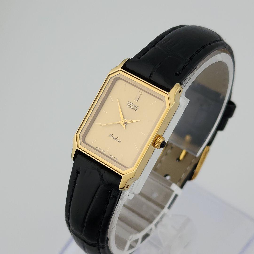 希少 美品【新品電池】 SEIKO EXCELINE 腕時計　レディース　QZ