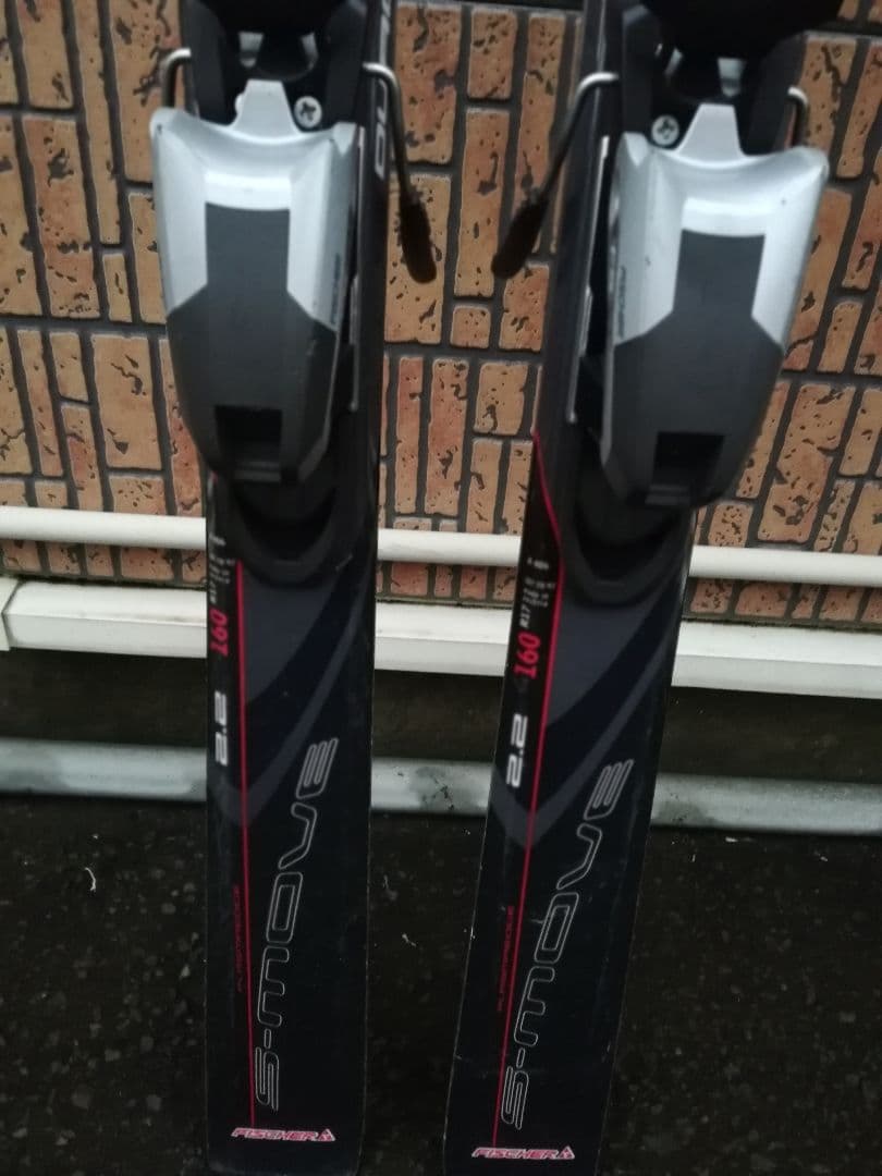 フィッシャー　スキー板160cm+ビンディング+プレート