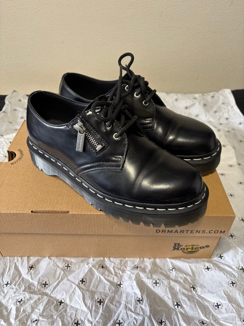 Dr.Martens ZIP BEX ホワイトステッチ 3ホールシューズ
