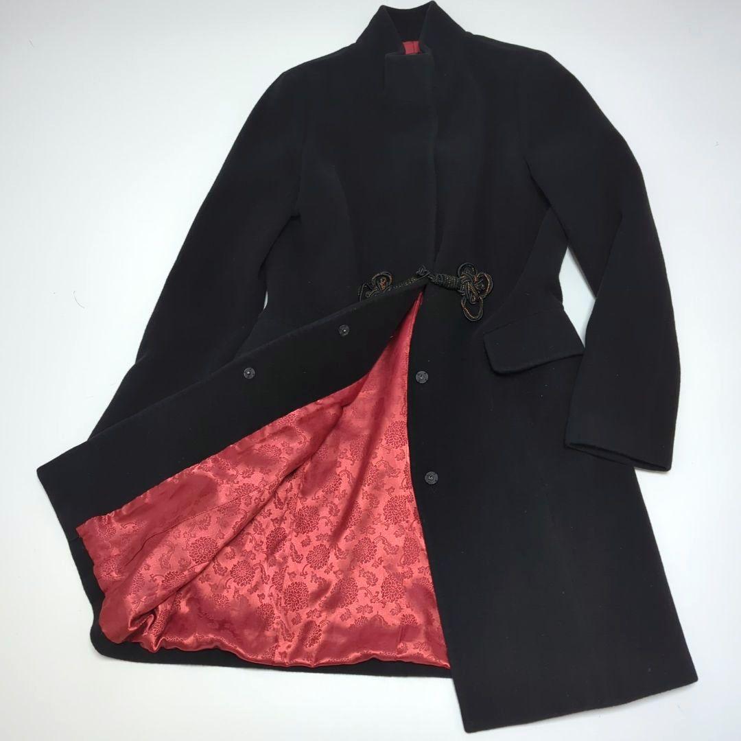 VIVIENNE TAM マオカラー ロングコート チャイナボタン アンゴラ混