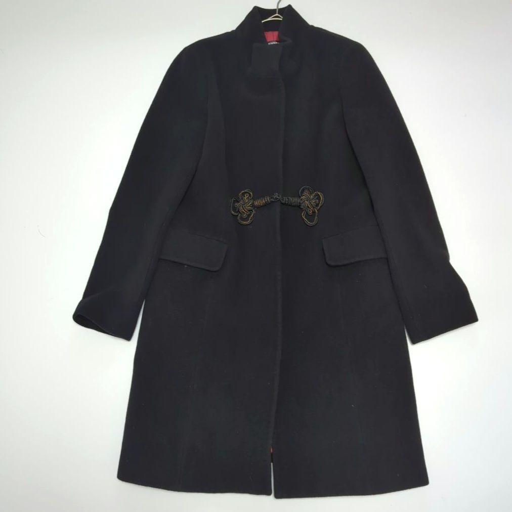 VIVIENNE TAM マオカラー ロングコート チャイナボタン アンゴラ混