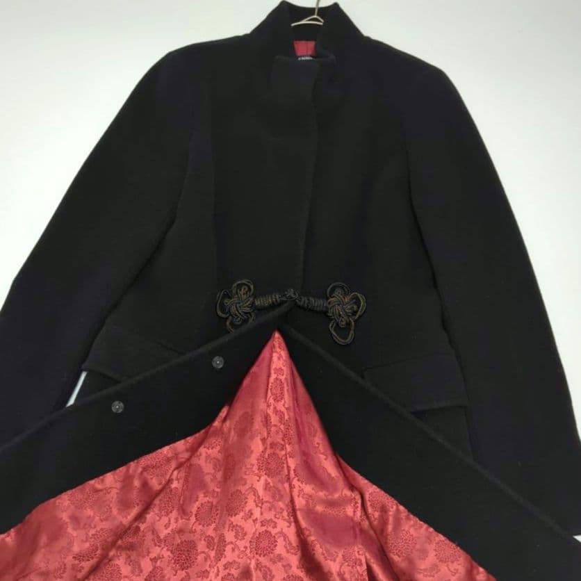 VIVIENNE TAM マオカラー ロングコート チャイナボタン アンゴラ混