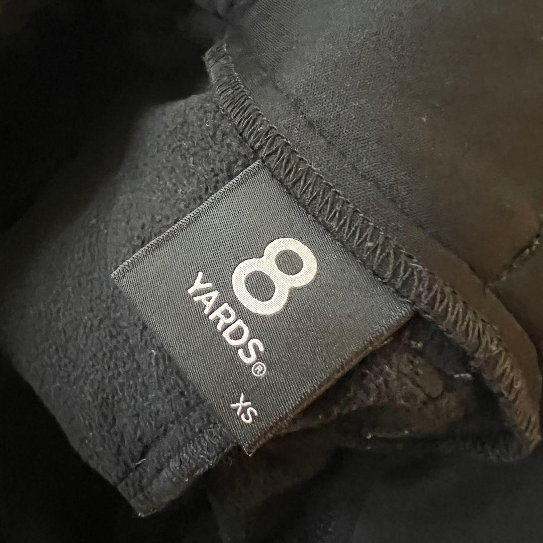 8YARDS ハチヤーズ　裏起毛　蓄熱　ゴルフパンツ　レディース　黒　XS ロゴ
