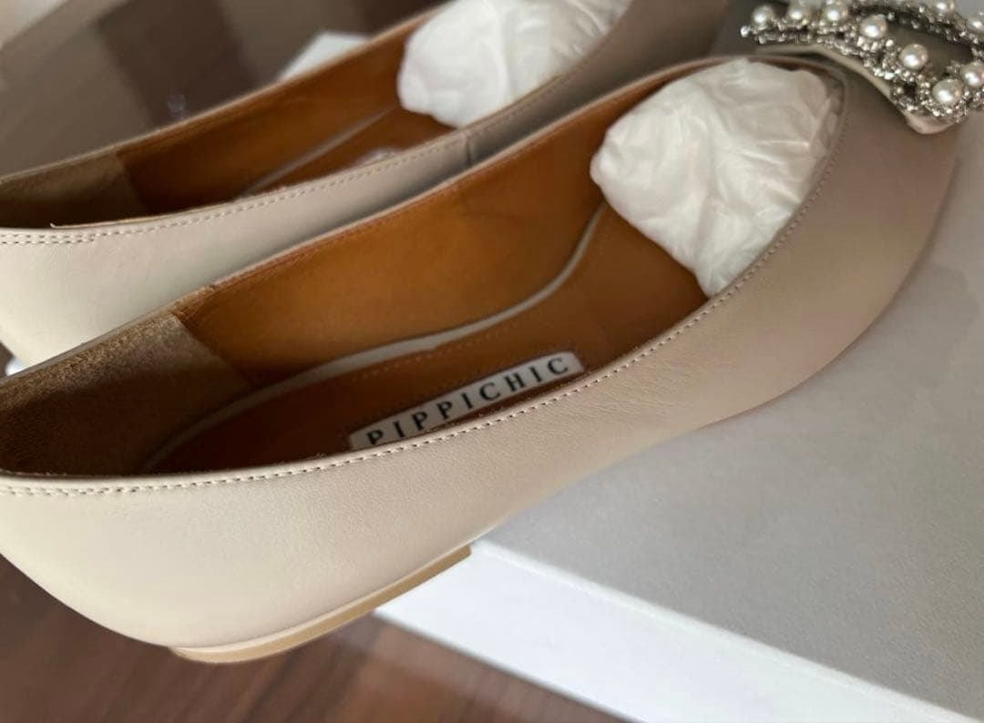 【新品】完売　PIPPICHIC ビジューフラットシューズ アローズ別注